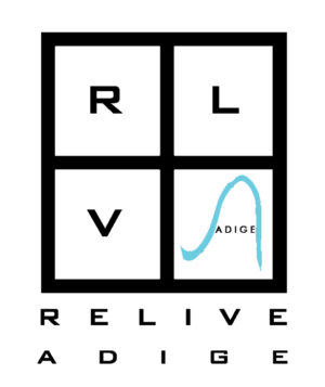 Logo Relive Adige BIANCO